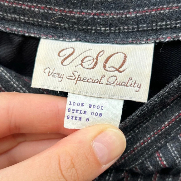 Very Special Quality Vintage Pinstriped Wool Trousers Women’s 27 X 29 - Picture 4 of 7